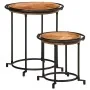 Juego de mesas auxiliar 2 piezas madera maciza de acacia by , Side tables - Ref: Foro24-4013514, Price: 101,88 €, Discount: %
