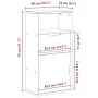 Mueble auxiliar con cajón ODDA 40x24x79 cm madera maciza pino von , Sideboards - Ref: Foro24-4103599, Preis: 60,83 €, Rabatt: %