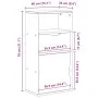 Mueble auxiliar con cajón ODDA blanco 40x24x79 cm madera pino von , Sideboards - Ref: Foro24-4103600, Preis: 63,00 €, Rabatt: %