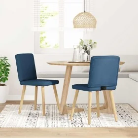 Sillas de comedor 2 unidades tela azul by , dining chairs - Ref: Foro24-4101205, Price: 101,95 €, Discount: %