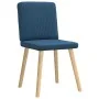 Sillas de comedor 2 unidades tela azul de , Sillas de comedor - Ref: Foro24-4101205, Precio: 101,95 €, Descuento: %