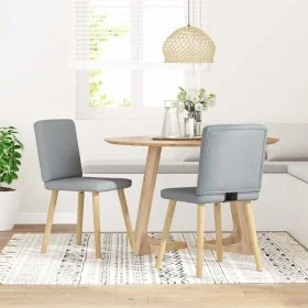 Sillas de comedor giratorias 2 unidades tela gris claro by , dining chairs - Ref: Foro24-4101197, Price: 101,95 €, Discount: %