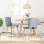Sillas de comedor giratorias 2 unidades tela gris claro de , Sillas de comedor - Ref: Foro24-4101197, Precio: 101,95 €, Descu...
