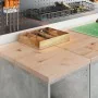 Armarios 2 uds para garaje madera de ingeniería ris hormigón by , Armarios industriales - Ref: Foro24-3328263, Price: 67,77 €...