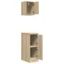 Armarios 2 uds para garaje madera de ingeniería roble sonoma by , Armarios industriales - Ref: Foro24-3328289, Price: 73,06 €...