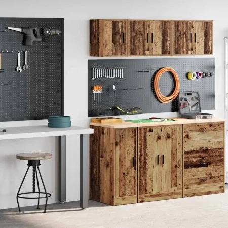 Armarios 2 uds para garaje madera ingeniería antigua madera by , Armarios industriales - Ref: Foro24-3328294, Price: 73,06 €,...