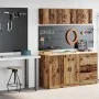 Armarios 2 uds para garaje madera ingeniería antigua madera by , Armarios industriales - Ref: Foro24-3328294, Price: 73,06 €,...