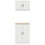 Armarios 2 uds para garaje madera de ingeniería blanco by , Armarios industriales - Ref: Foro24-3328305, Price: 127,01 €, Dis...