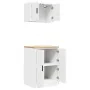 Armarios 2 uds para garaje madera de ingeniería blanco by , Armarios industriales - Ref: Foro24-3328305, Price: 127,01 €, Dis...