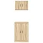 Armarios 2 uds para garaje madera de ingeniería roble sonoma von , Armarios industriales - Ref: Foro24-3328307, Preis: 143,43...