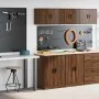 Armarios 2 uds para garaje madera ingeniería marrón roble by , Armarios industriales - Ref: Foro24-3328311, Price: 120,32 €, ...