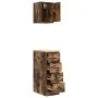 Armarios 2 uds para garaje madera ingeniería roble ahumado by , Armarios industriales - Ref: Foro24-3328318, Price: 89,41 €, ...