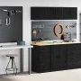 Armarios 2 uds para garaje madera de ingeniería negro by , Armarios industriales - Ref: Foro24-3328324, Price: 116,32 €, Disc...