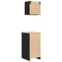Armarios 2 uds para garaje madera de ingeniería negro by , Armarios industriales - Ref: Foro24-3328324, Price: 116,32 €, Disc...