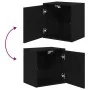 Armarios 2 uds para garaje madera de ingeniería negro by , Armarios industriales - Ref: Foro24-3328324, Price: 116,32 €, Disc...