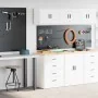 Armarios 2 uds para garaje madera de ingeniería blanco by , Armarios industriales - Ref: Foro24-3328332, Price: 139,21 €, Dis...