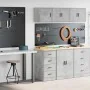 Armarios 2 uds para garaje madera de ingeniería ris hormigón by , Armarios industriales - Ref: Foro24-3328326, Price: 103,18 ...