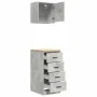 Armarios 2 uds para garaje madera de ingeniería ris hormigón by , Armarios industriales - Ref: Foro24-3328326, Price: 103,18 ...