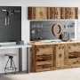 Armarios 2 uds para garaje madera ingeniería antigua madera by , Armarios industriales - Ref: Foro24-3328339, Price: 129,45 €...