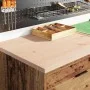 Armarios 2 uds para garaje madera ingeniería antigua madera by , Armarios industriales - Ref: Foro24-3328339, Price: 129,45 €...