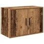 Armarios 2 uds para garaje madera ingeniería antigua madera by , Armarios industriales - Ref: Foro24-3328339, Price: 129,45 €...