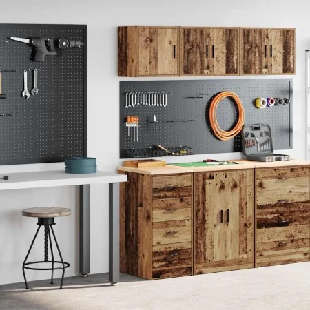 Armarios 2 uds para garaje madera ingeniería antigua madera by , Armarios industriales - Ref: Foro24-3328330, Price: 103,18 €...