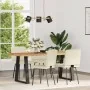 Sillas de comedor 4 unidades terciopelo crema by , dining chairs - Ref: Foro24-3315265, Price: 166,00 €, Discount: %