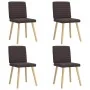 Sillas de comedor 4 unidades tela marrón oscuro von , Essstühle - Ref: Foro24-3315278, Preis: 198,40 €, Rabatt: %