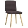 Sillas de comedor 4 unidades tela marrón oscuro von , Essstühle - Ref: Foro24-3315278, Preis: 198,40 €, Rabatt: %