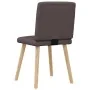 Sillas de comedor 4 unidades tela marrón oscuro von , Essstühle - Ref: Foro24-3315278, Preis: 198,40 €, Rabatt: %