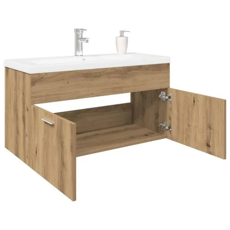 Mueble para lavabo con lavabo empotrado artesanal de roble by , Bathroom furniture - Ref: Foro24-3328910, Price: 300,13 €, Di...