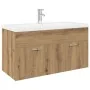 Mueble para lavabo con lavabo empotrado artesanal de roble by , Bathroom furniture - Ref: Foro24-3328910, Price: 300,13 €, Di...