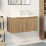 Mueble para lavabo con lavabo empotrado artesanal de roble by , Bathroom furniture - Ref: Foro24-3328910, Price: 300,13 €, Di...