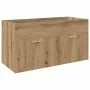 Mueble para lavabo con lavabo empotrado artesanal de roble by , Bathroom furniture - Ref: Foro24-3328910, Price: 300,13 €, Di...
