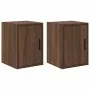 Armarios de pared 2 uds para garaje madera marrón roble by , Armarios industriales - Ref: Foro24-860620, Price: 43,78 €, Disc...
