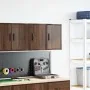 Armarios de pared 2 uds para garaje madera marrón roble by , Armarios industriales - Ref: Foro24-860620, Price: 43,78 €, Disc...