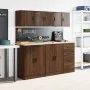 Armarios de pared 2 uds para garaje madera marrón roble by , Armarios industriales - Ref: Foro24-860620, Price: 43,78 €, Disc...
