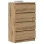 Aparador de madera de ingeniería roble artisan 60x35x98,5 cm by , Sideboards - Ref: Foro24-861129, Price: 109,00 €, Discount: %