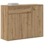 Aparador madera de ingeniería roble artisian 88x30x70 cm by , Sideboards - Ref: Foro24-861141, Price: 100,65 €, Discount: %