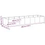 Jardinera oxidada 280x80x40 cm acero corten by , Pots and planters - Ref: Foro24-860765, Price: 136,51 €, Discount: %
