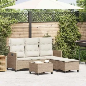 Juego de sofás de jardín en forma de L con cojines 3 pzas beige von , Gartensets - Ref: Foro24-3328642, Preis: 508,12 €, Raba...