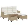 Juego de sofás de jardín en forma de L con cojines 3 pzas beige von , Gartensets - Ref: Foro24-3328642, Preis: 508,12 €, Raba...