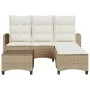 Juego de sofás de jardín en forma de L con cojines 3 pzas beige von , Gartensets - Ref: Foro24-3328642, Preis: 508,12 €, Raba...