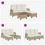 Juego de sofás de jardín en forma de L con cojines 3 pzas beige von , Gartensets - Ref: Foro24-3328642, Preis: 508,12 €, Raba...