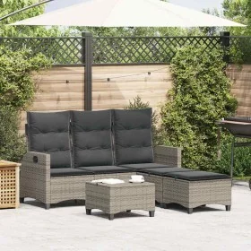 Set de sofás de jardín en forma de L con cojines 3 pzas gris von , Gartensets - Ref: Foro24-3328640, Preis: 473,62 €, Rabatt: %