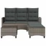 Set de sofás de jardín en forma de L con cojines 3 pzas gris by , Garden sets - Ref: Foro24-3328640, Price: 473,62 €, Discoun...