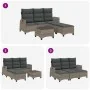 Set de sofás de jardín en forma de L con cojines 3 pzas gris by , Garden sets - Ref: Foro24-3328640, Price: 473,62 €, Discoun...