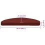 Alfombrilla autoadhesiva escalera 30 uds rojo 65x21x4 cm by , Stair mats - Ref: Foro24-3365659, Price: 79,40 €, Discount: %