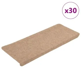 Alfombrilla autoadhesiva escalera 30 uds beige 65x24,5x3,5 cm by , Stair mats - Ref: Foro24-3365898, Price: 84,36 €, Discount: %