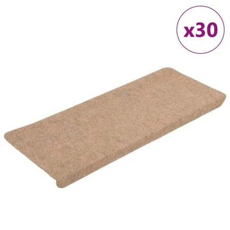 Alfombrilla autoadhesiva escalera 30 uds beige 65x24,5x3,5 cm de , Alfombrillas para escalones - Ref: Foro24-3365898, Precio:...